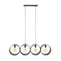 Guus hanglamp 4L ring geperforeerd - charcoal