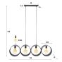 Guus hanglamp 4L ring geperforeerd - charcoal