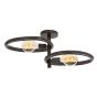 Celia plafondlamp 2-lichts - zwart