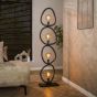 Celia vloerlamp 4-lichts - artic zwart