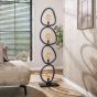 Celia vloerlamp 4-lichts - artic zwart
