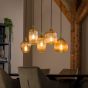 Elize hanglamp gestreept glas 5L van het woonmerk Fraaai