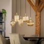 Elize hanglamp gestreept glas 5L van het woonmerk Fraaai