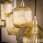 Elize hanglamp gestreept glas 5L van het woonmerk Fraaai