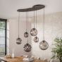 Dylan hanglamp 6-lichts - artic zwart