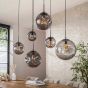 Dylan hanglamp 6-lichts - artic zwart