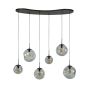 Dylan hanglamp 6-lichts - artic zwart