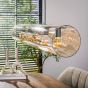 Clarke hanglamp 5L tube amber glas - artic zwart