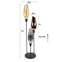 Matthew vloerlamp cocoon XL - zwart