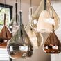 Jude hanglamp 4+3 wings mix glas - zwart