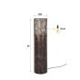 Markus vloerlamp Ø22,5 cilinder 90 cm - zwart bruin