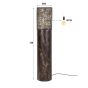Markus vloerlamp Ø25 cilinder 120 cm - zwart bruin