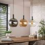 Bruno hanglamp tricolore 3-lichts - artic zwart