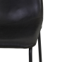 Jeddo barkruk 73cm pu-leer zwart van het woonmerk Light & Living