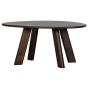 Roundly eettafel mangohout 160 x 110 cm walnoot van het woonmerk BePureHome
