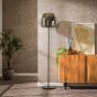 Ariana vloerlamp 1L drift glas - smoke grijs
