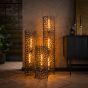 Boyd vloerlamp Ø25 cm weaver cylinder L - zwart nikkel