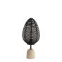 Joley tafellamp Ø26x46 cm - mat zwart/wit marmer