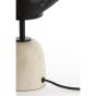 Joley tafellamp Ø26x46 cm - mat zwart/wit marmer