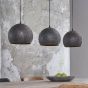 Hades hanglamp zwart/bruin 3L