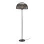 Monty vloerlamp - Ø50 cm - zwart/bruin