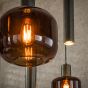 Lacey hanglamp mix 4+3-lichts - sienna bruin