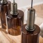 Lucien hanglamp 6-lichts - sienna bruin