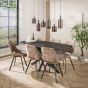 Lucien hanglamp 6-lichts - sienna bruin