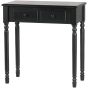 Romy hal/kaptafel hout - zwart