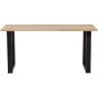 Combi-Tablo eiken 160x90 cm + U-poot