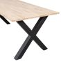 Combi-Tablo eiken 220x90 cm + Alkmaar poot