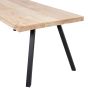 Combi-Tablo mangohout 180x90 cm + 2-standen poot vierkant