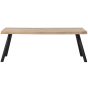 Combi-Tablo mangohout 180x90 cm + 2-standen poot vierkant
