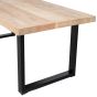 Combi-Tablo mangohout 180x90 cm + U-poot