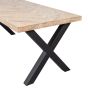 Combi-Tablo mango visgraat 200x90 cm + Alkmaar poot