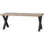 Combi-Tablo mango visgraat 200x90 cm + Alkmaar poot