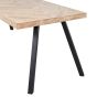 Combi-Tablo mango visgraat 200x90 cm + 2-standen poot vierkant