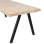 Combi-Tablo mango visgraat 200x90 cm + 2-standen poot vierkant