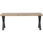 Combi-Tablo mango visgraat 180x90 cm + Alkmaar poot