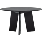 Fries eettafel eiken ø129 cm - zwart