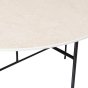 Vida bijzettafel 40xø75 cm - naturel marmer