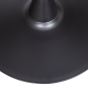 Bistro trompetvoet metaal 72xø60 cm - zwart