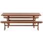 Delta picknick tuintafel 220x100 cm aluminium - terra