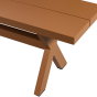 Delta picknick tuinbank 220x35 cm aluminium - terra