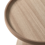 Maud bijzettafel conisch hout 38xø39 cm - naturel
