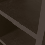 Timo open kast mdf 195x100x40 cm -  donkerbruin