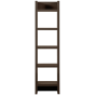Timo open kast mdf 195x50x40 cm -  donkerbruin