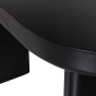 Mael bureau/sidetable fineer - zwart