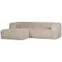 Bean chaise loungue links grove ribstof - travertin