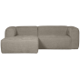 Bean chaise longue links grove melange - travertin